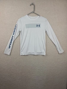 Under Armour Heatgear Langarmshirt Loose Gr. M Youth All in Motion weiß - Bild 1 von 14