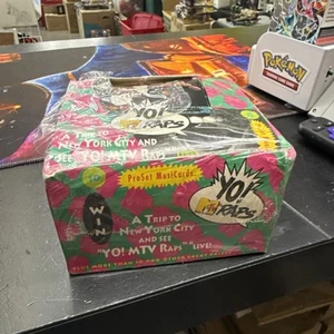 Yo MTV Rap Caja Sin Abrir 10 Cartas Por 36 Paquetes! Se envía desde EE. UU. Juego raro - Imagen 1 de 3