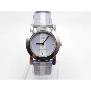 Anne Klein Uhr Damen neue Batterie weiß lila Zifferblatt & Band 25 mm - Bild 1 von 18