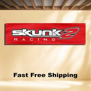 SKUNK2 RACING 2'X8' BANNER FLAG - Bild 1 von 4