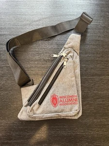 University Of Wisconsin Alumni Badgers Sling Bag Shoulder Bag  - Picture 1 of 5