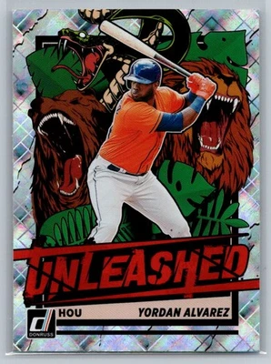 2021 Donruss #UNL1 Yordan Alvarez Unleashed Diamond - Image 1 of 2