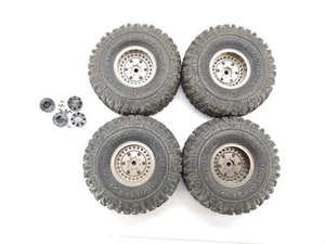 4x Neumáticos sobre orugas Jconcepts Landmines 3156 en ruedas RC4WD RHINO NEGRAS 1,9" - Imagen 1 de 8