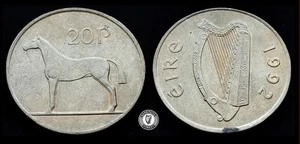 [#467] - Ireland 1992 | 20p | 20 Pence | Horse | KM.25 - Bild 1 von 2