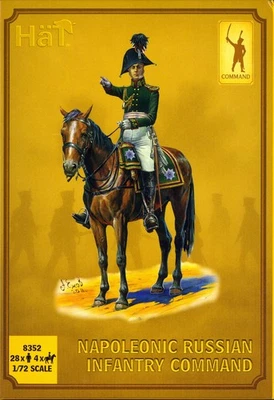 HaT Miniatures 1/72 NAPOLEONIC RUSSIAN INFANTRY COMMAND SET Figure Set - Image 1 of 3