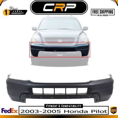 Front Bumper Cover For 2003-2005 Honda Pilot Primed 04711S9VA90ZZ - Image 1 of 4
