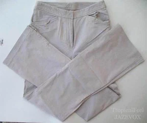 Pantalones de mujer vintage Y2K años 80 90 pantalones W26/L29 beige oficina corpcore academia - Imagen 1 de 5