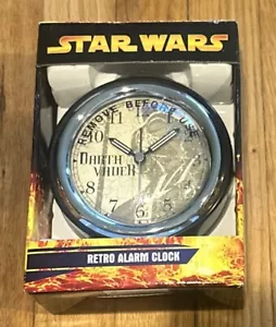 Star Wars Retro Alarm Clock * Darth Vader * Revenge of the Sith *Metal Case *NEW - Picture 1 of 6