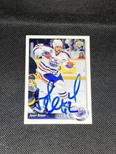 Josef Beranek 1992-93 Upper Deck #196 Edmonton Oilers Signed Autographed Card