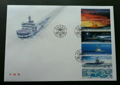 [SJ] Finland Icebreakers 2005 Ship Transport Vehicle (stamp FDC) - Image 1 of 4