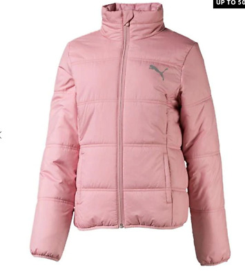 Puma Padded Full Zip Jacket Coat Juniors Girls Size UK 11-12 Years Pink *REF180 • 30.02€