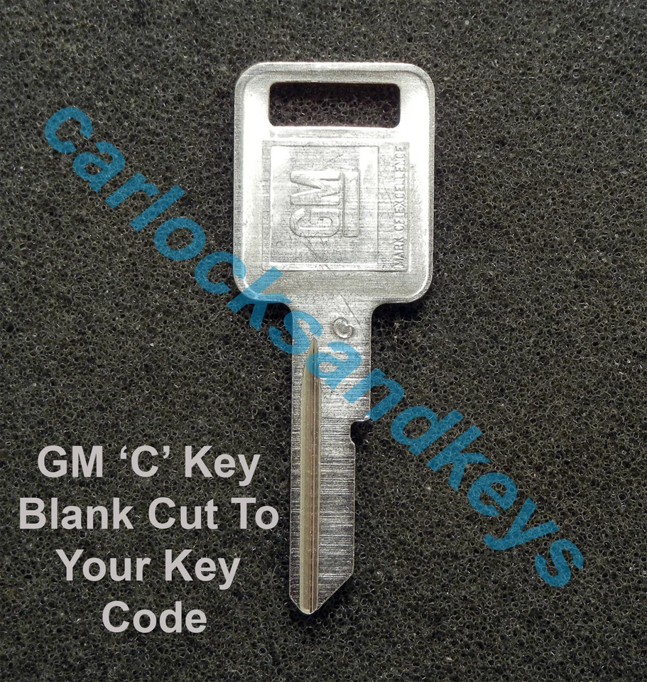 1976, 1980, 1987-1990 Buick Electra OEM GM 'C' Key Blank Cut To Your Key Code - Image 1 of 1