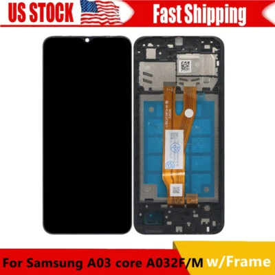 LCD Display Touch Screen Digitizer Frame Replace For Samsung A03 core A032F/M Foto 1 de 4