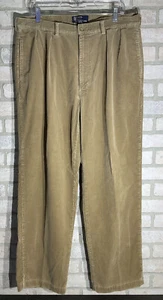Polo Ralph Lauren Andrew Pant Mens 35 x 30 Beige Corduroy Cotton - Picture 1 of 7