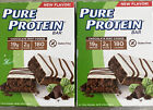 2 BOXES Pure Protein Bars High Protein Snacks. Chocolate Mint.6 count each