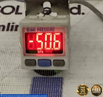 SMC ZSE30A-C6H-N Digital Pressure Switch –101 kPa ZSE30A-Series 2-Color Display - Image 1 of 4