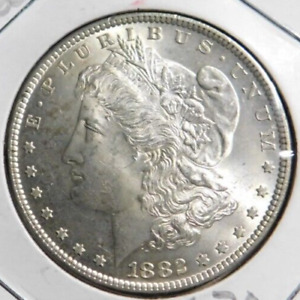 1882 morgan silver dollar nice choice high grade original coin