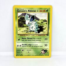 Giovanni’s Nidoran 75/132 Gym Challenge Unlimited Pokémon Card LP