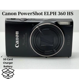 Cámara digital Canon PowerShot ELPH 360 HS IXUS 285 con zoom óptico 12X - Imagen 1 de 14