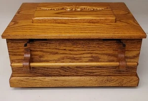 Handmade Infant / Baby / Pet | Coffin Casket | Solid Oak Wood - Quality - Nice! - Picture 1 of 22