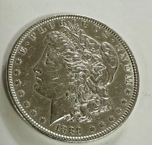 1889-P Morgan Silver Dollar BRILLIANT UNCIRCULATED Silver Morgan Dollar #MD 1889 - Picture 1 of 3