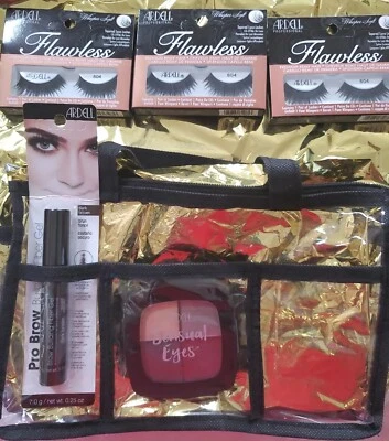 NEW! Ardell 5 Piece Lot- Includes eyelashes, Pro brow gel, Sensual Eyeshadow - Image 1 of 4