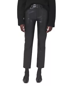 Pantalones de mezclilla Citizens of Humanity Jolene de cuero pierna recta talla 31 B4 HP - Imagen 1 de 2