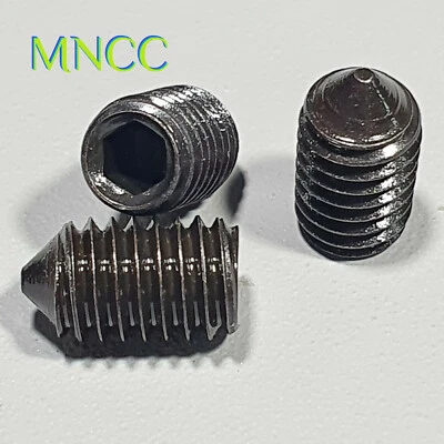 1pc~10pc M6 x 6~12mm Cone Point Grub Screw Set Screw Hex Socket 12.9 H/T Steel - image 1 of 4