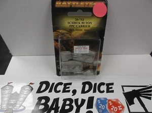 Battletech 20-753 Schrek 80 Ton PPC Carrier Raladium (pewter) On Blistercard - Bild 1 von 2