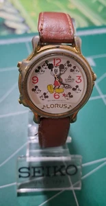 Vintage 90er Lorus by Seiko V422-0010 Mickey Mouse Melody Uhr Quarz *funktioniert* - Bild 1 von 11