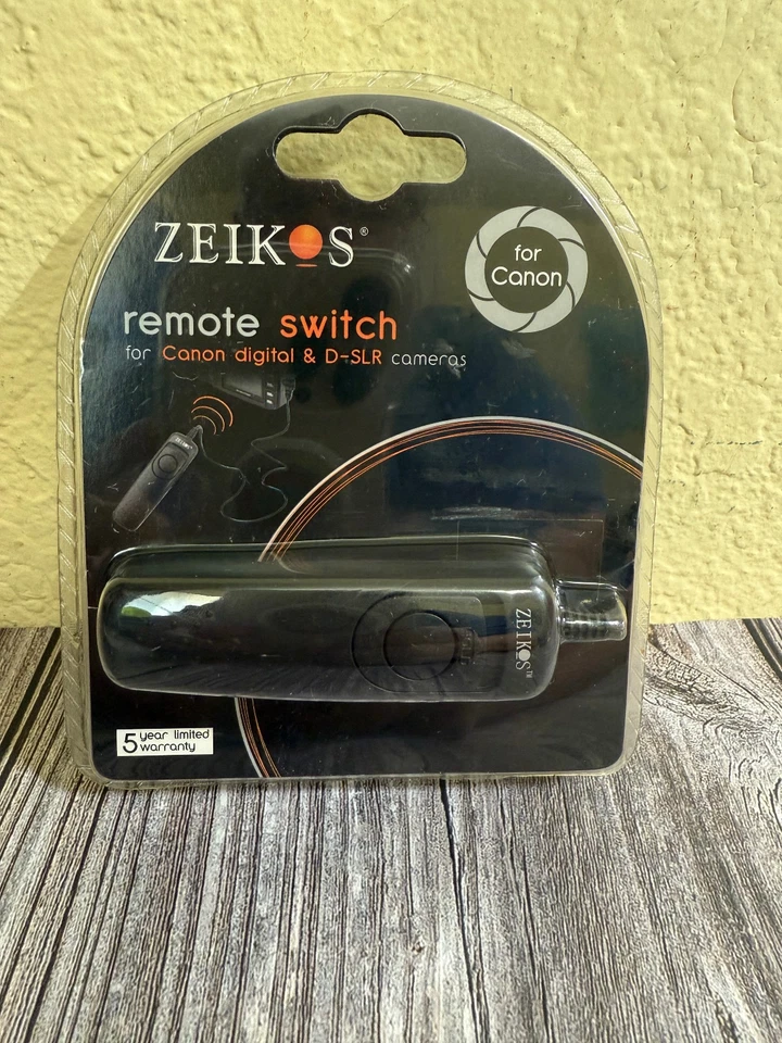 ZEIKOS Remote Switch for Canon Digital or D SLR Cameras NIB - Image 1 of 4