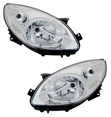 Scheinwerfer Set für Renault Twingo 2 CN0 2007- Chrom H4 LWR - Bild 1 von 4