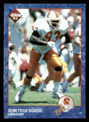 1993 Collector's Edge Demetrius DuBose #295 Tampa Bay Buccaneers NM! - Image 1 of 2