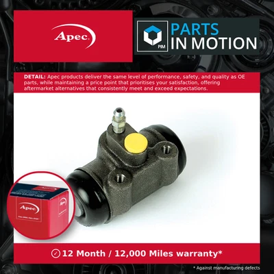 2x Wheel Brake Cylinders (Pair) fits TALBOT EXPRESS 2.5D Rear 82 to 94 Apec New - Image 1 of 4