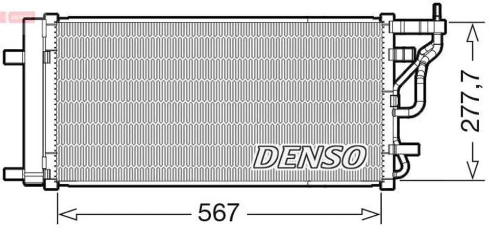 Condensador de CA Denso para HYUNDAI I30 16- 97606F2200 Foto 1 de 1