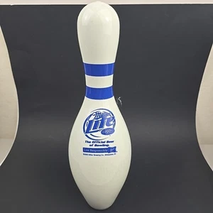 Vintage Heavy Miller Lite Beer Advertising Bowling Pin Man Cave 2003 15" - Picture 1 of 9