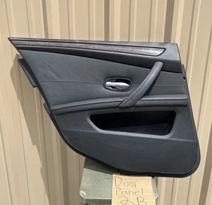 2008 2009 2010 BMW 528i E60 Left Driver Rear Interior Door Panel Oem - Picture 1 of 24