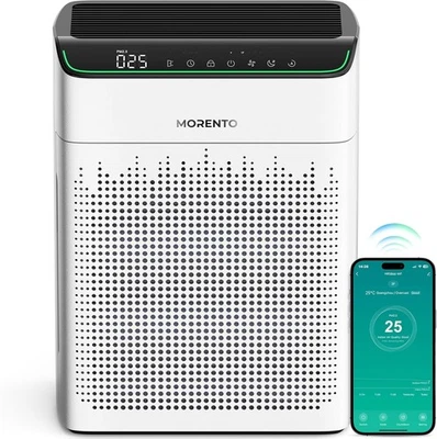 MORENTO Luftreiniger Allergiker für Wohnung Raucherzimmer mit Wi-Fi MR5866 - Bild 1 von 4