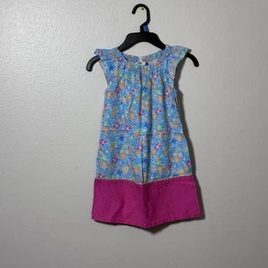 Vestido floral azul healthtex niña pequeña talla 5T - Imagen 1 de 6