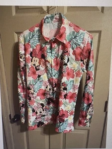 UNBRANDED MINNIE MOUSE ADORABLE FLORAL LIGHTWEIGHT BLOUSE LONG SLEEVES NO TAGS - Picture 1 of 9