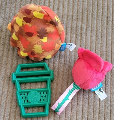 Коробка лая Boopquet роза, сумка оставляет собаки игрушки новый без ЯРЛЫКОВ BarkBox резиновый любовь U латте - Изображение 1 из 4