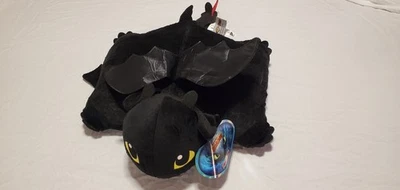 Pillow Pets - ORIGINAL How to Train Your Dragon TOOTHLESS the Black Night Fury! - Imagem 1 de 4