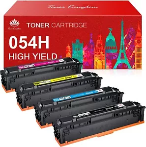 Paquete de 4 cartuchos de tóner CRG 054H para Canon ImageClass MF642cdw MF641cw LBP622cdw - Imagen 1 de 6