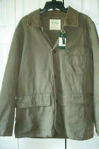 Chaqueta de caza de lona para hombre talla mediana vida al aire libre calce ajustado nueva cantimplora verde - Imagen 1 de 2