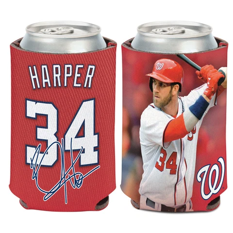 Washington Nationals Can Cooler 12 oz. Bryce Harper Koozie Cover
