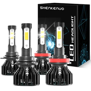 9005 H11 LED Headlight Bulbs Combo for Nissan Titan 2017-2019 Pack of 4 - Picture 1 of 14