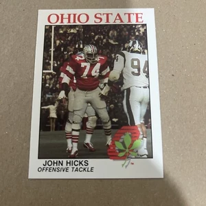 JOHN HICKS Football Kroger & WBNS 10 TV Ohio State Buckeyes - Foto 1 di 2