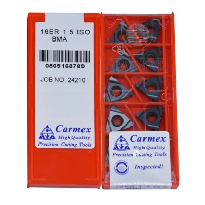 10pcs (1box) 16ER 1.5 ISO BMA High quality Threaded blade Carbide Inserts - Image 1 of 3