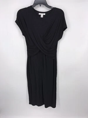 Motherhood Maternity Criss Cross Accent  Bodycon Dress Black Size Small EUC - Image 1 of 3