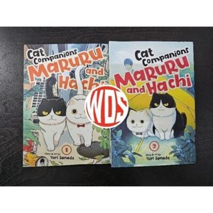 Cat Companions Maruru and Hachi Vol. Cómic manga versión inglesa 1 y 2 envío gratuito - Imagen 1 de 5